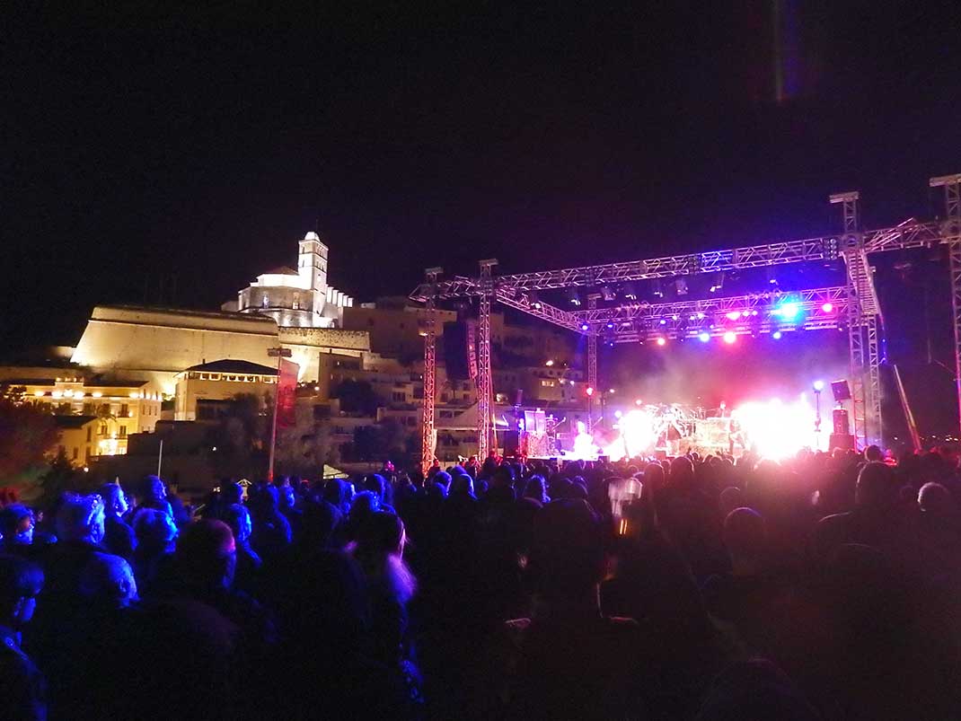 Musik-Konzert in Dalt Vila auf Ibiza