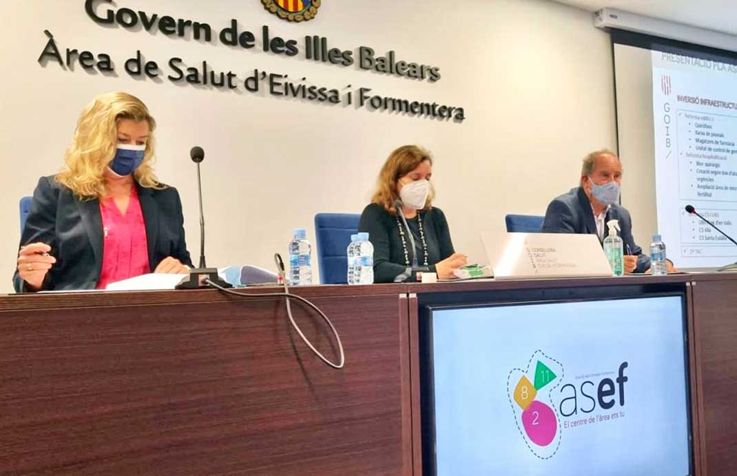 Gesundheitsministerin Patricia Gómez präsentiert die Investments in das Gesundheitswesen von Ibiza und Formentera