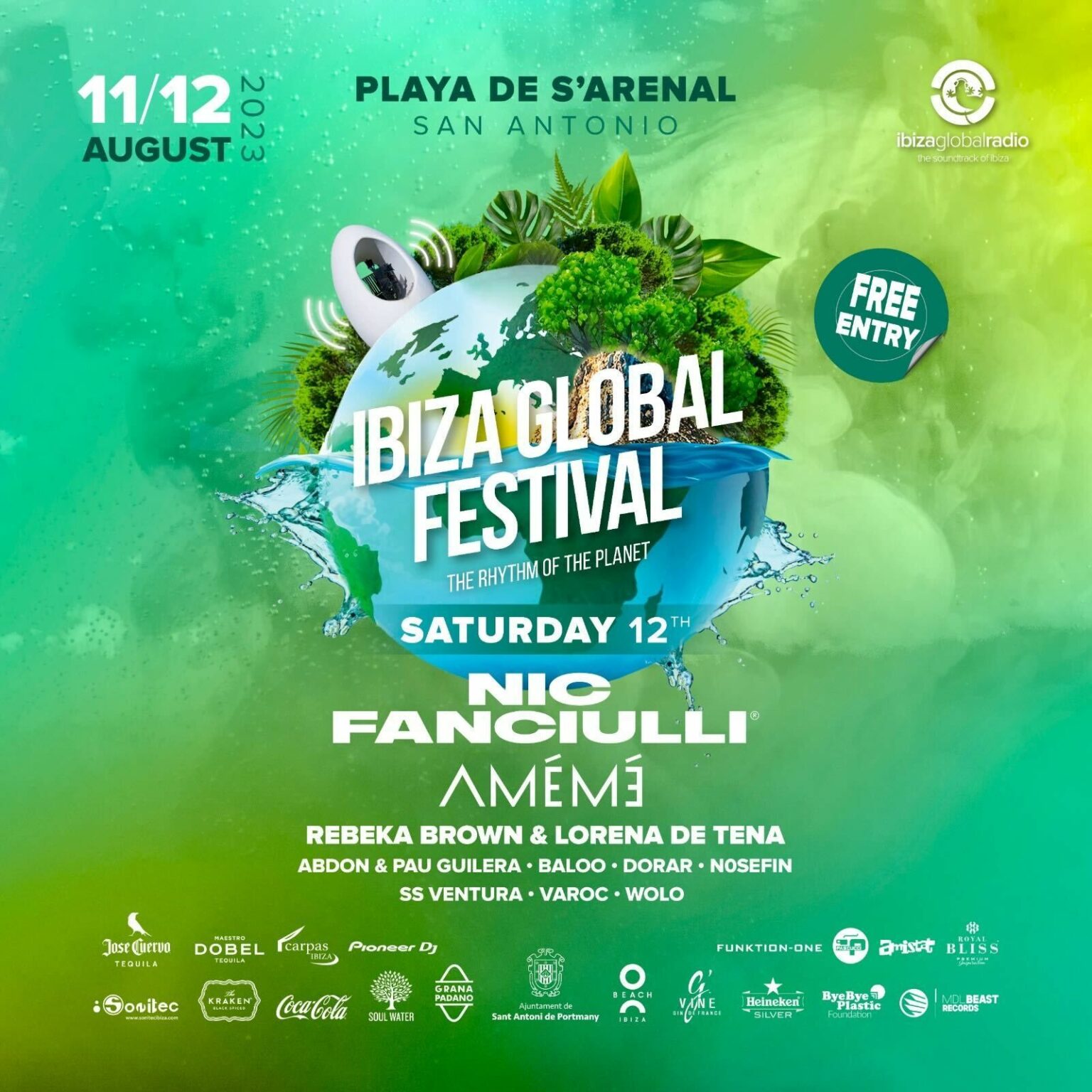 Für TechnoFans Global Festival" in Sant Antoni Heute