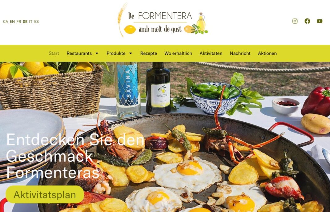 Webseite Formentera Gastronomie 2 Inselrat