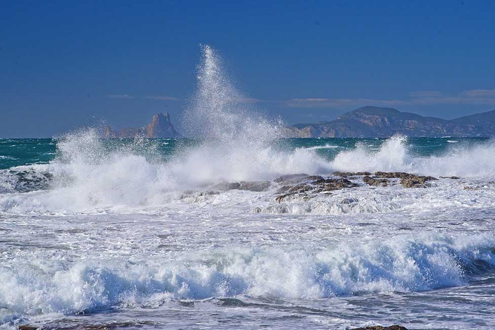 Formentera im Sturm. Foto: Peter Eberhardt